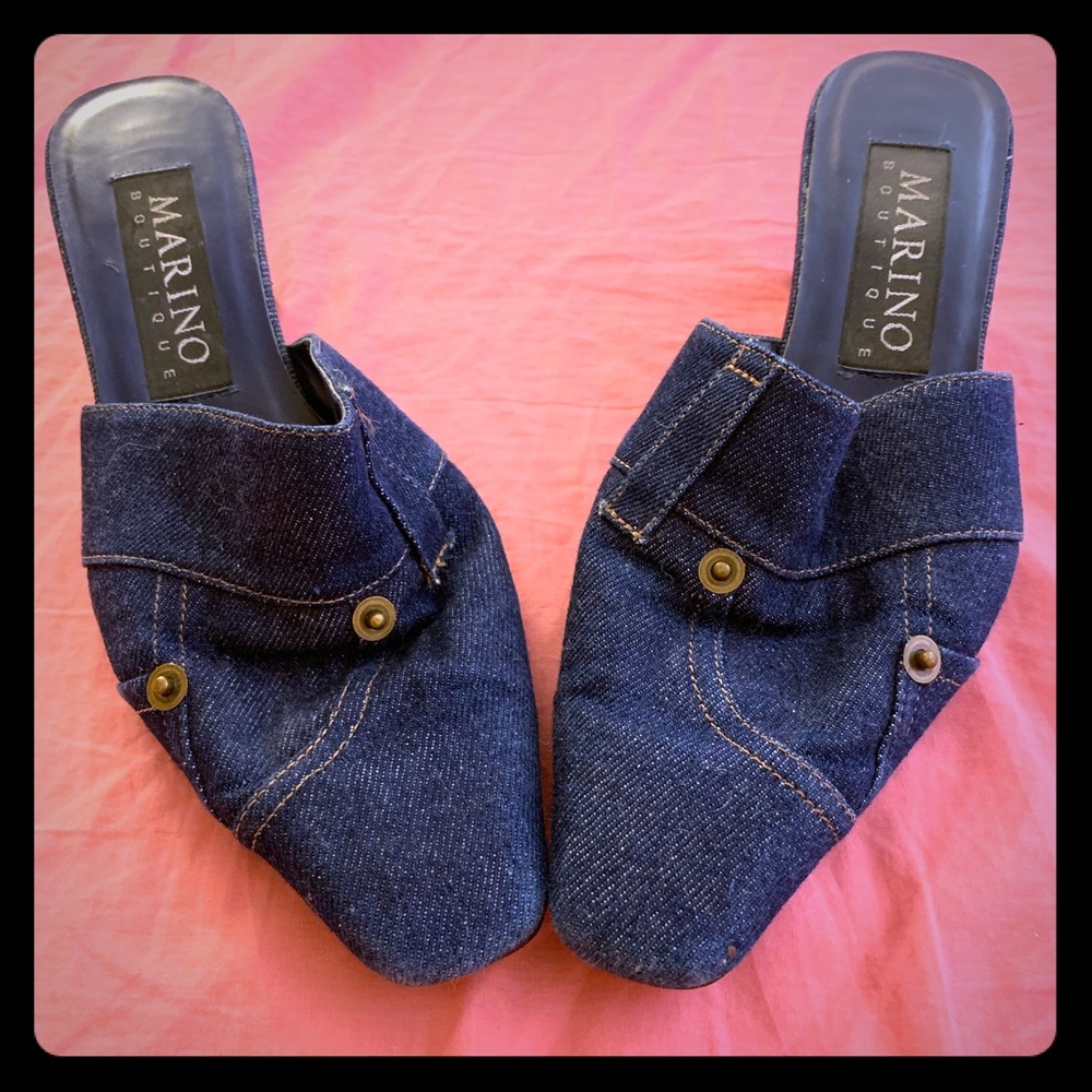Vintage denim shoes 🥿👖🥿